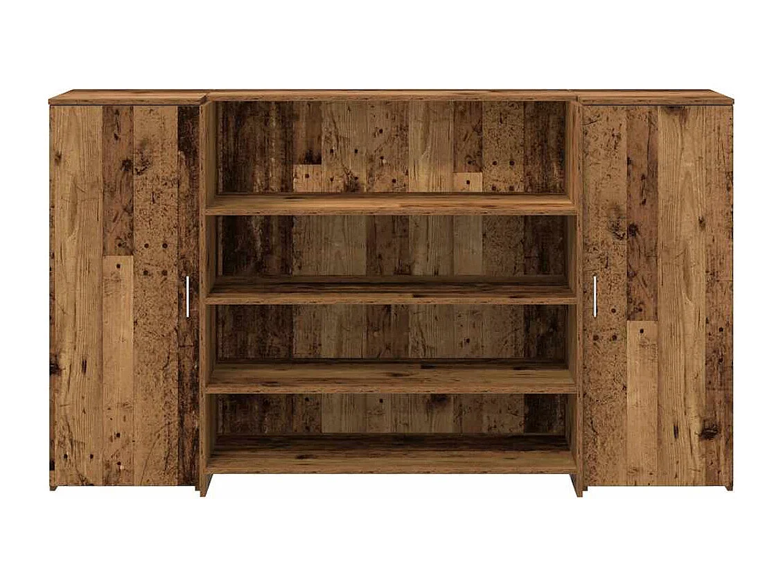 Mostrador de recepción madera vieja 180x50x103,5 cm