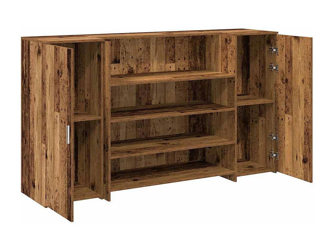 Mostrador de recepción madera vieja 180x50x103,5 cm