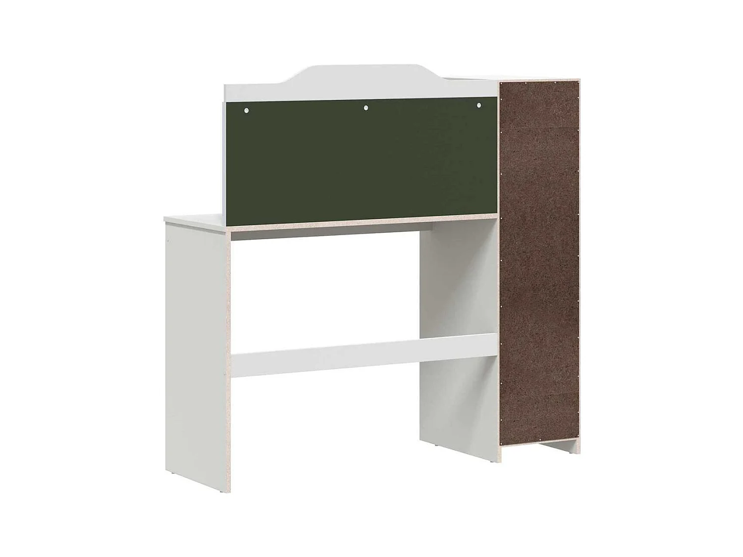 Bureau tableau noir Blanc 120 x 45 x 118.5 cm Bois d'ingénierie