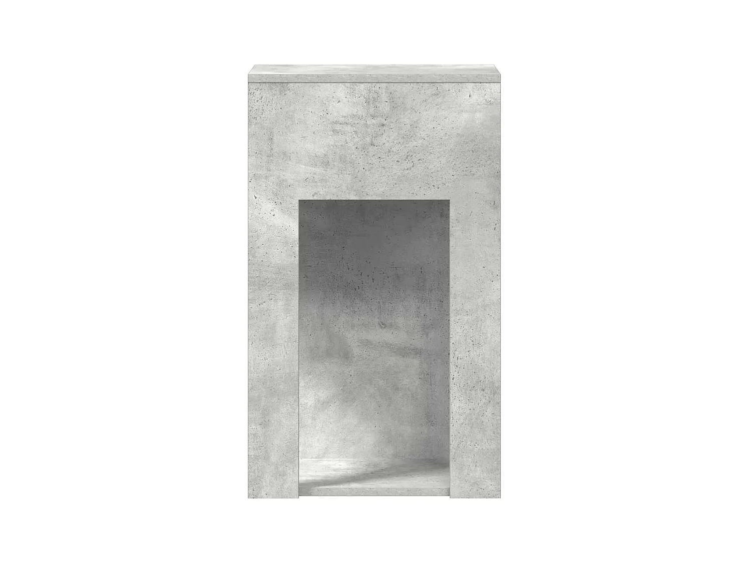 Support de tour d'ordinateur et tiroir gris béton 30x44x74 cm