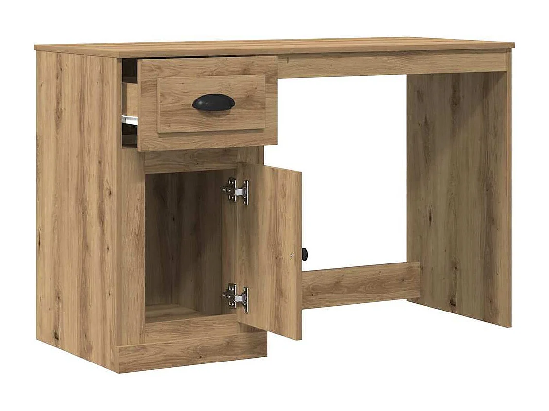 Bureau chêne artisanal 50 x 115 x 75 cm Bois d'ingénierie