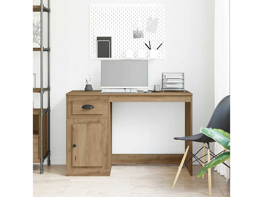 Bureau chêne artisanal 50 x 115 x 75 cm Bois d'ingénierie