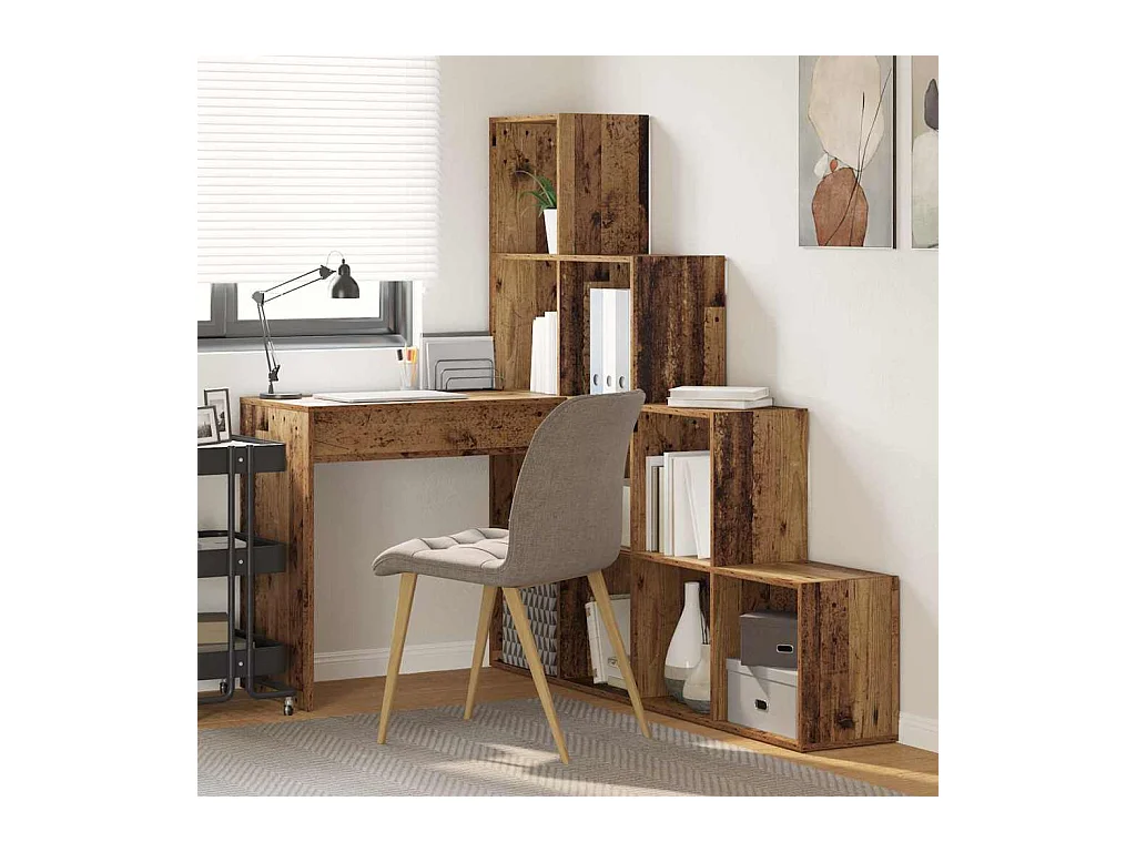 Bureau d'angle Bois ancien 101.5 x 149.5 x 149.5 cm