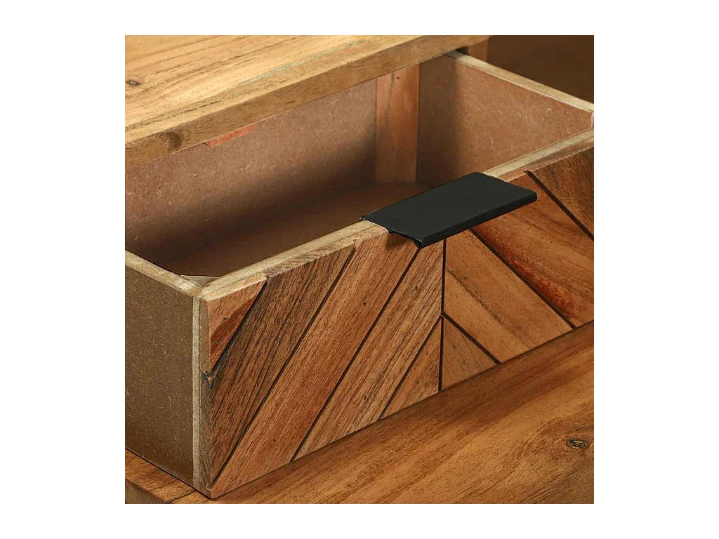 Bureau avec tiroir Marron 110 x 50 x 87 cm Bois d'acacia massif