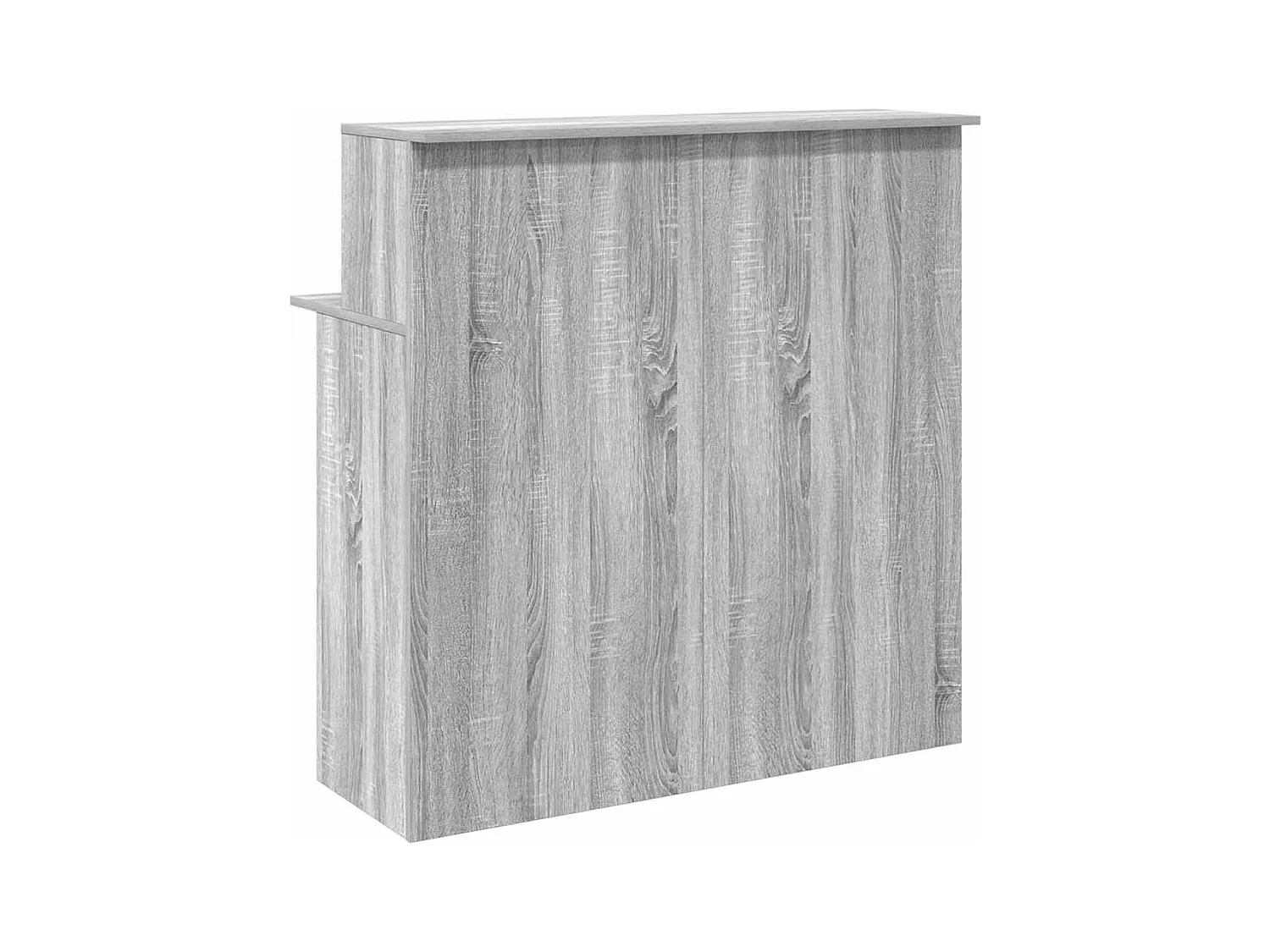 Bureau de réception sonoma gris 100x50x103,5 cm bois ingénierie