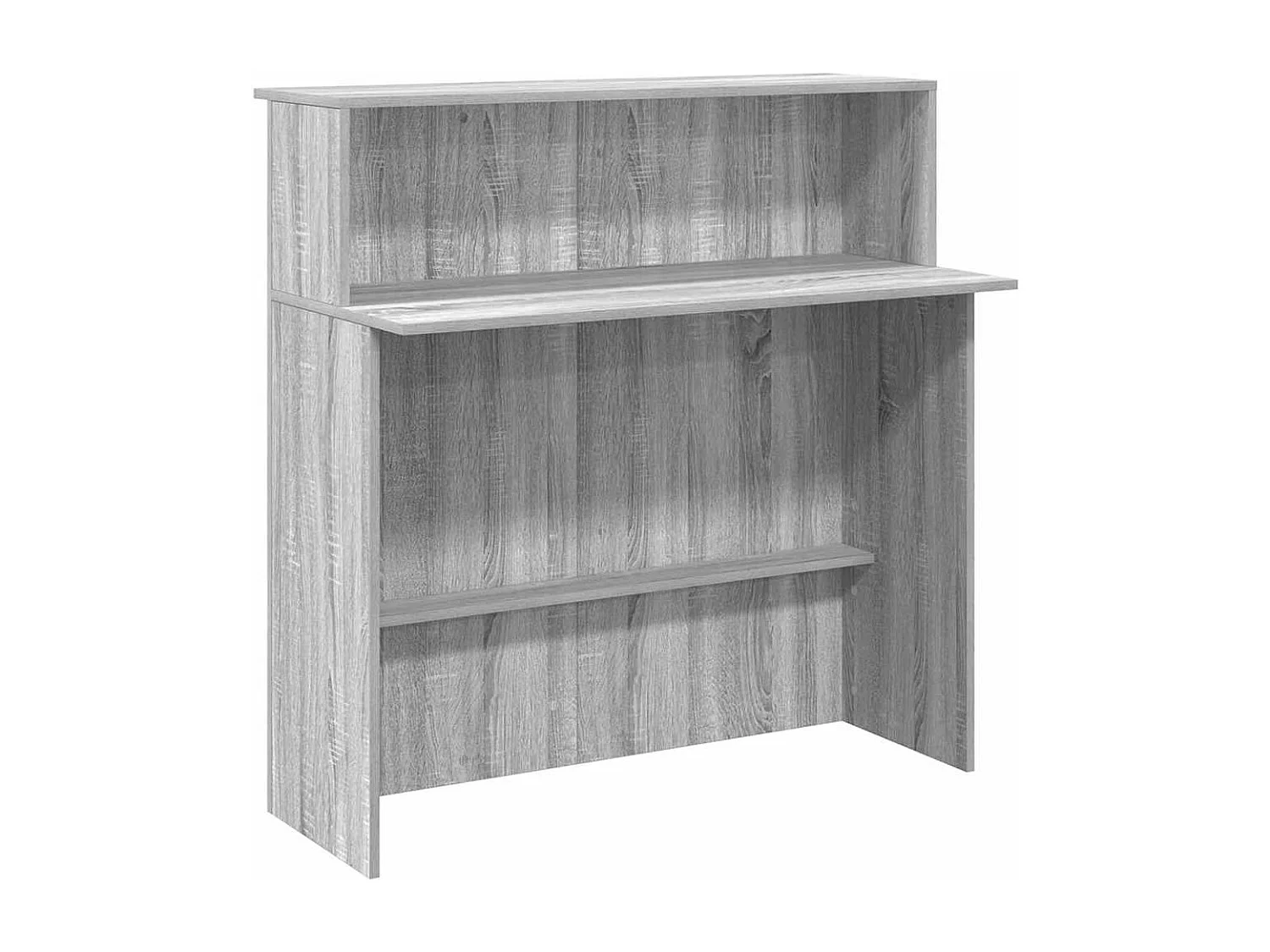 Bureau de réception sonoma gris 100x50x103,5 cm bois ingénierie