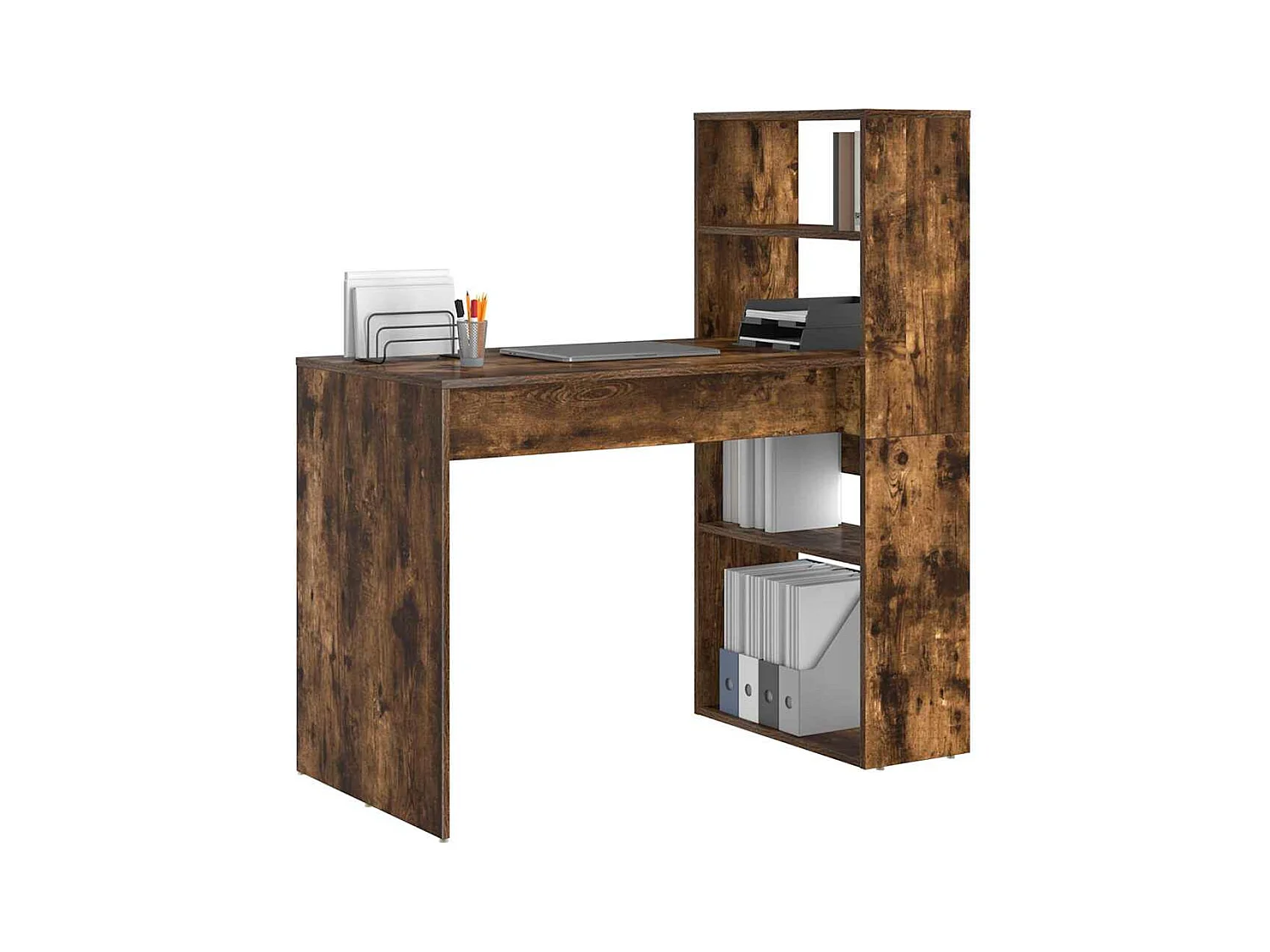 Bureau Chêne fumé 113 x 54 x 120 cm Bois d'ingénierie