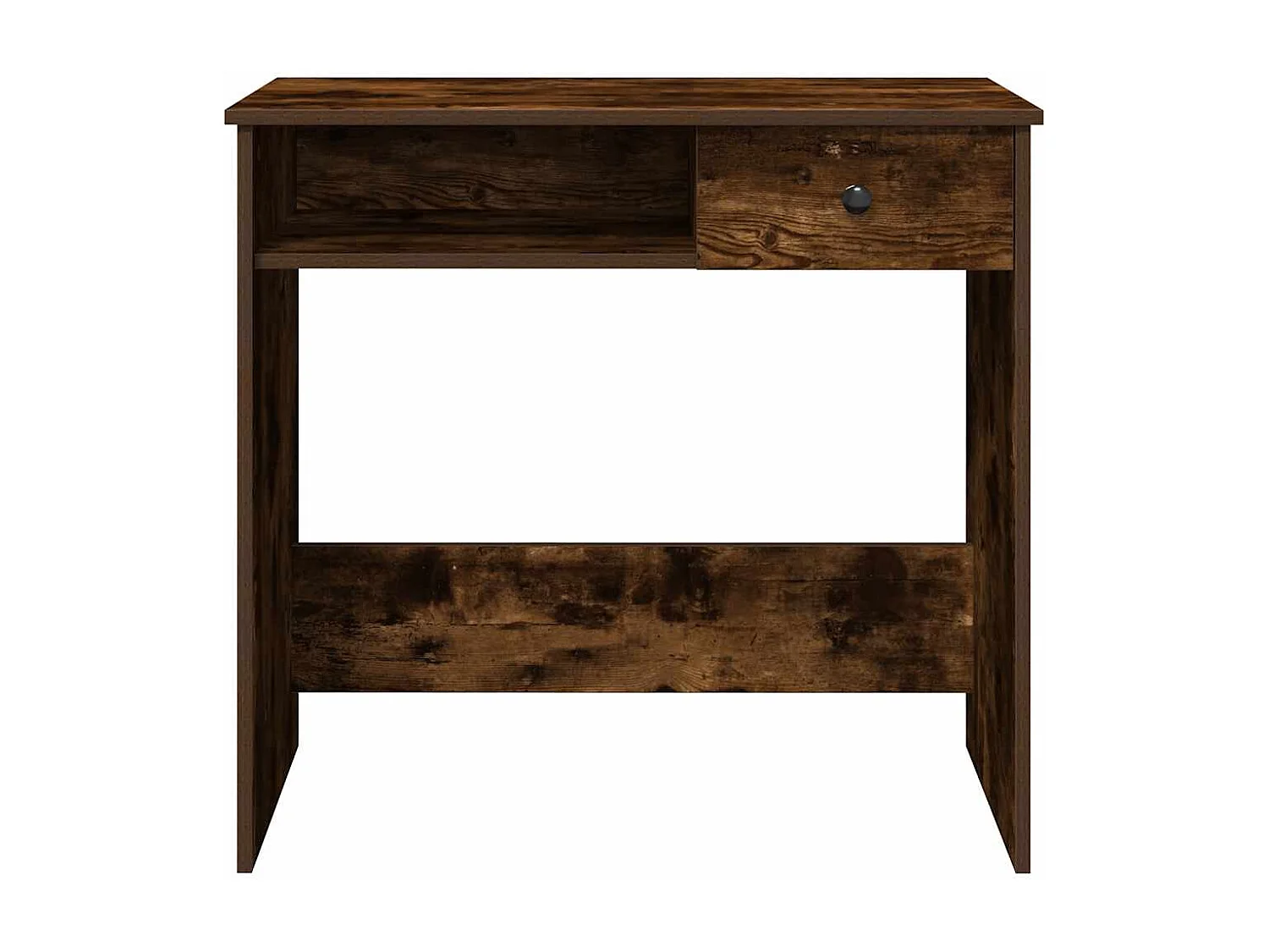 Bureau chêne fumé 80x40x75 cm bois d'ingénierie