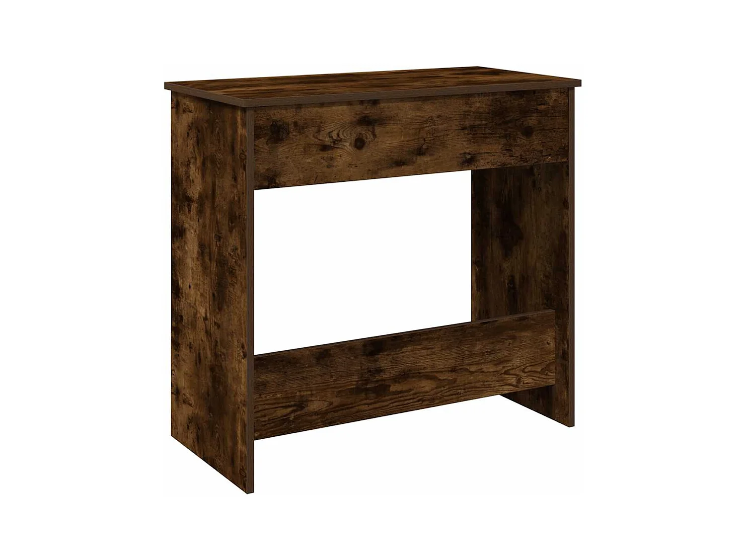 Bureau chêne fumé 80x40x75 cm bois d'ingénierie