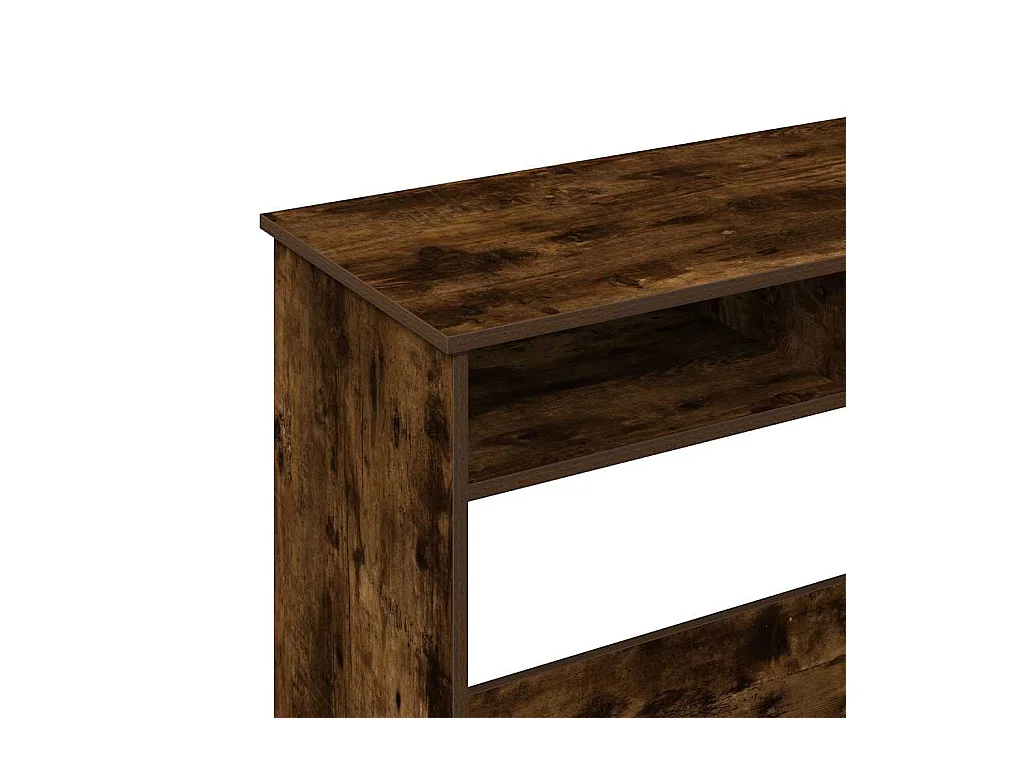 Bureau chêne fumé 80x40x75 cm bois d'ingénierie