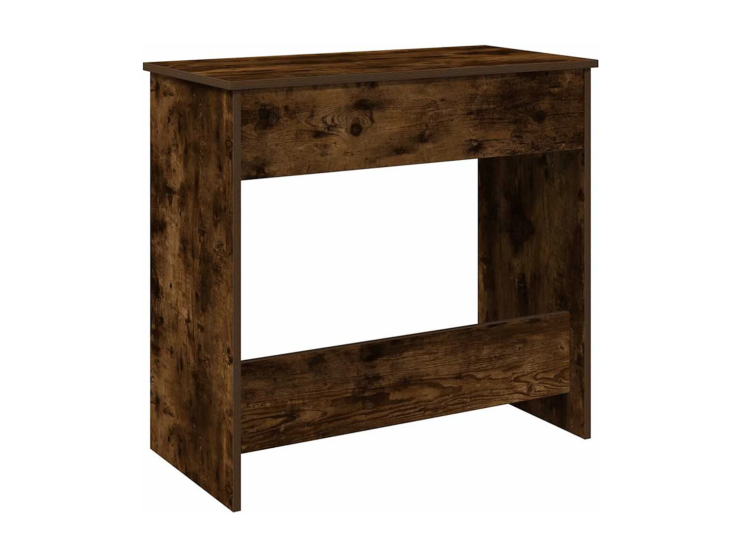 Bureau chêne fumé 80x40x75 cm bois d'ingénierie