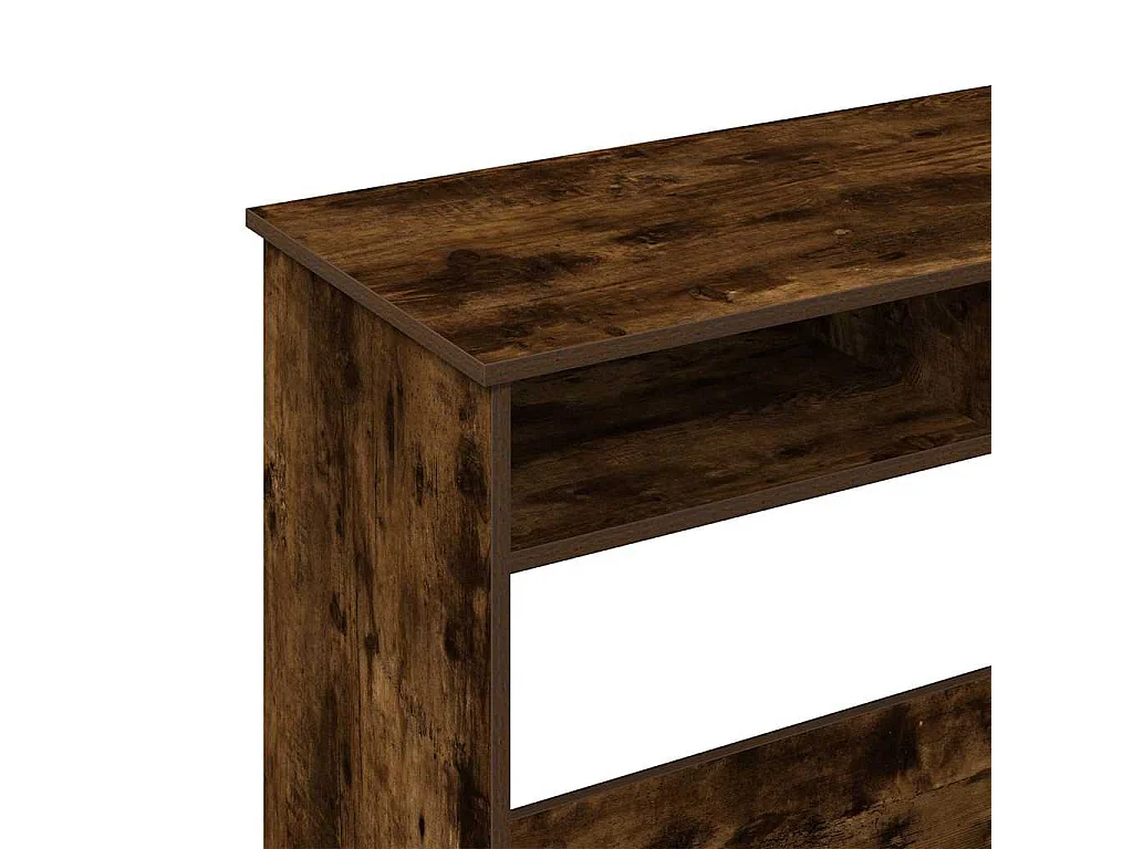 Bureau chêne fumé 80x40x75 cm bois d'ingénierie