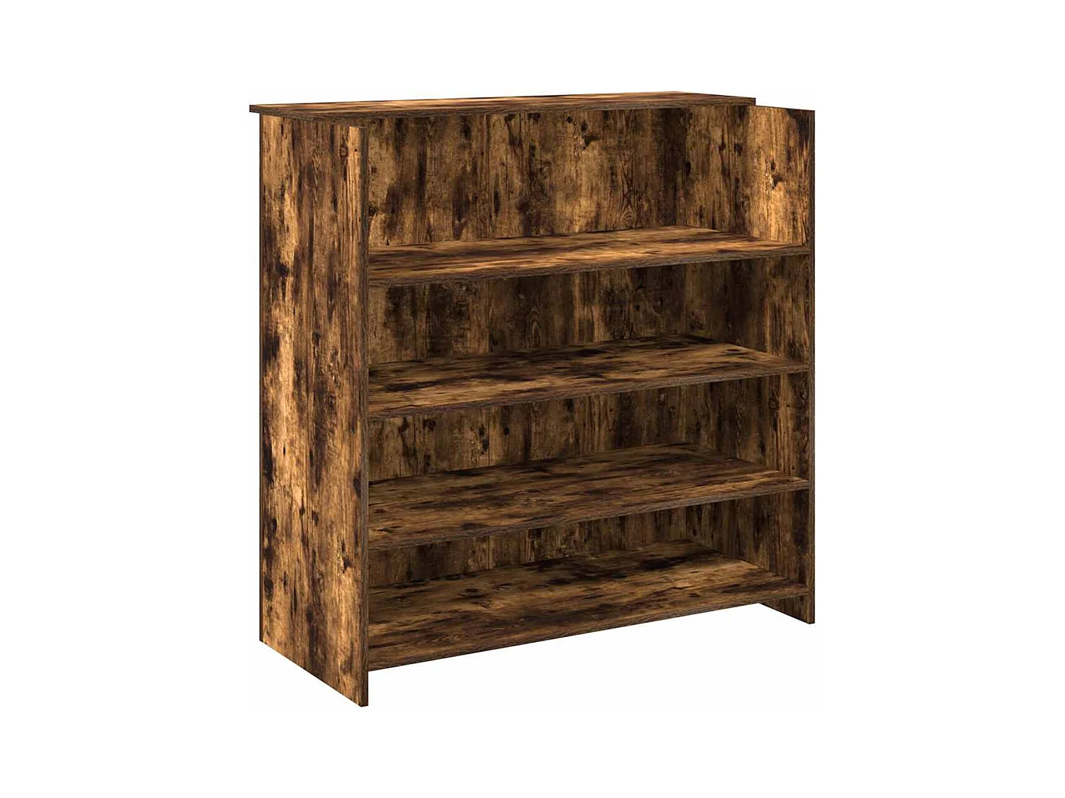 Bureau de réception chêne fumé 100x50x103,5cm bois d'ingénierie