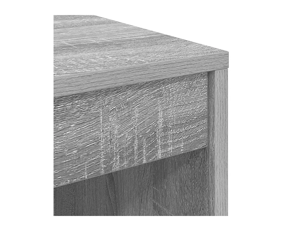 Bureau Autre Sonoma gris 80 x 40 x 76 cm Bois d'ingénierie