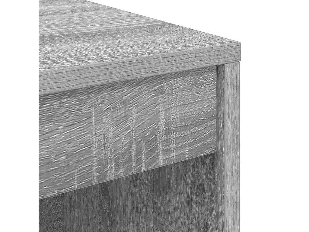 Bureau Autre Sonoma gris 80 x 40 x 76 cm Bois d'ingénierie