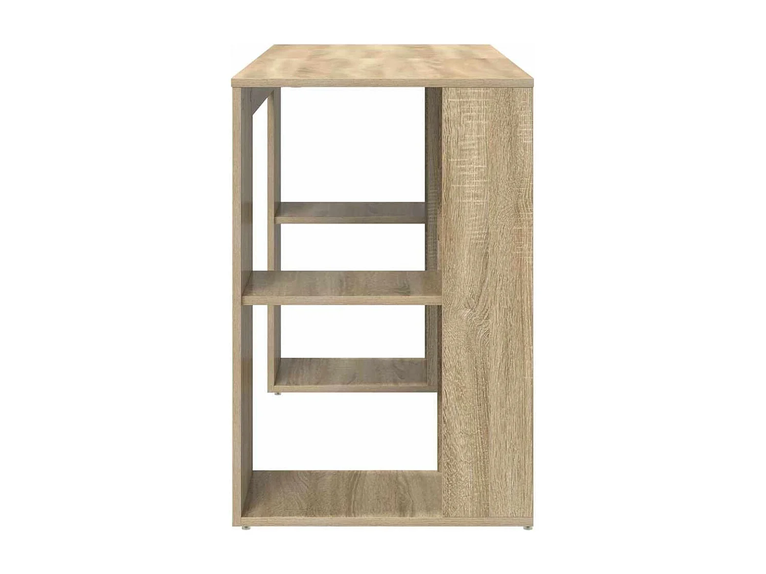Bureau avec Rangement Chêne sonoma 130 x 50,5 x 75 cm