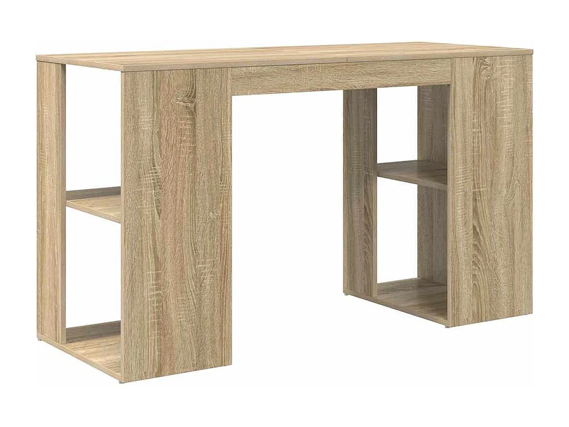Bureau avec Rangement Chêne sonoma 130 x 50,5 x 75 cm