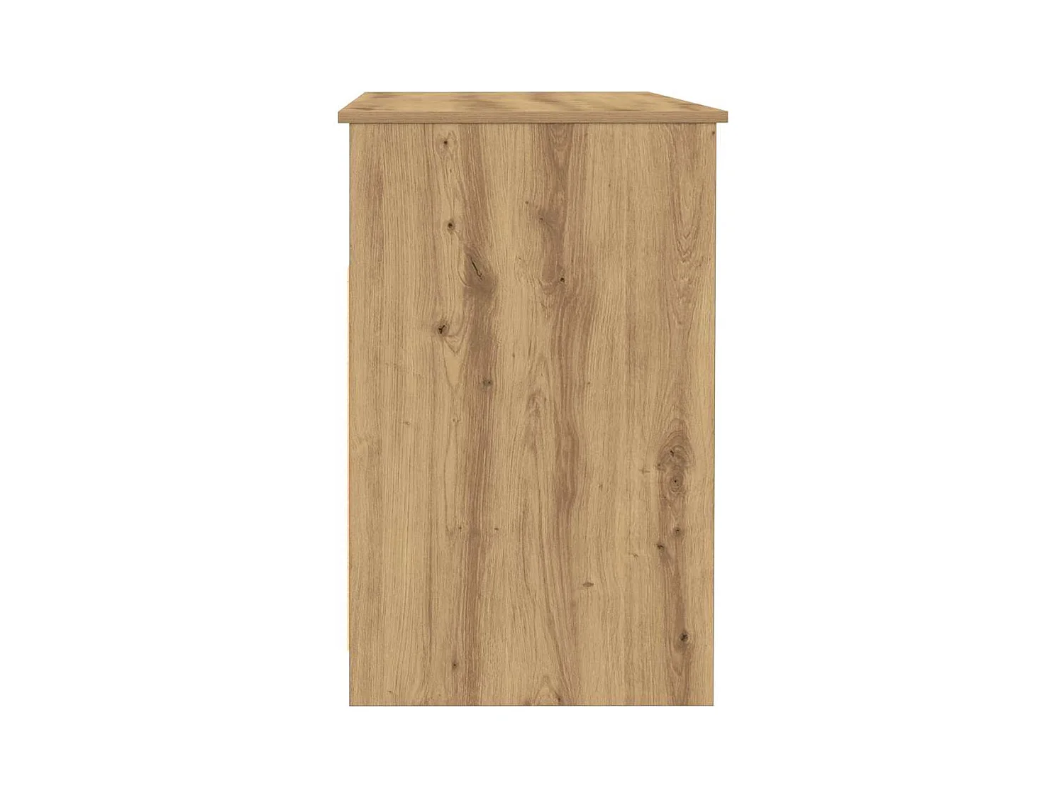 Bureau chêne artisanal 102x76x50 cm bois d'ingénierie