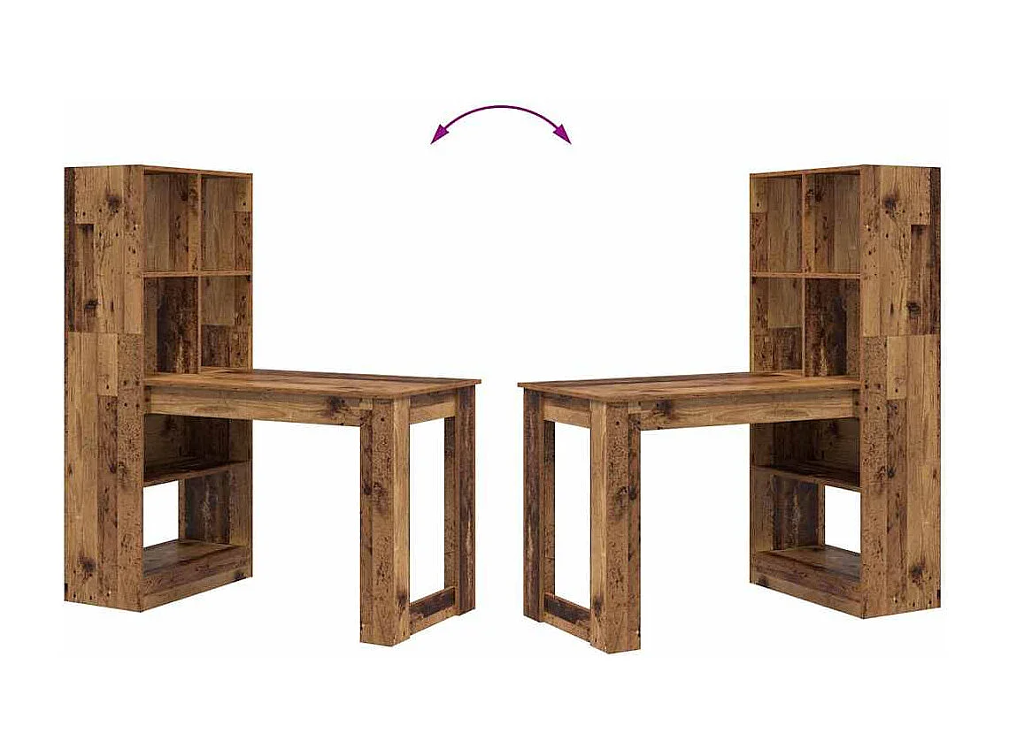 Bureau Bois Ancien 122 x 67 x 145 cm Bois d'ingénierie