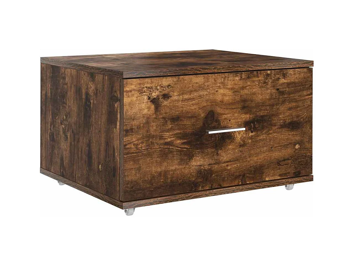 Bureau Chêne fumé 131,5 x 50 x 106,5 cm Bois d'ingénierie