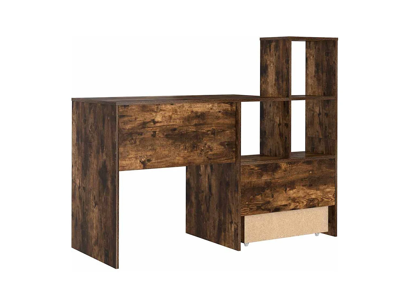 Bureau Chêne fumé 131,5 x 50 x 106,5 cm Bois d'ingénierie