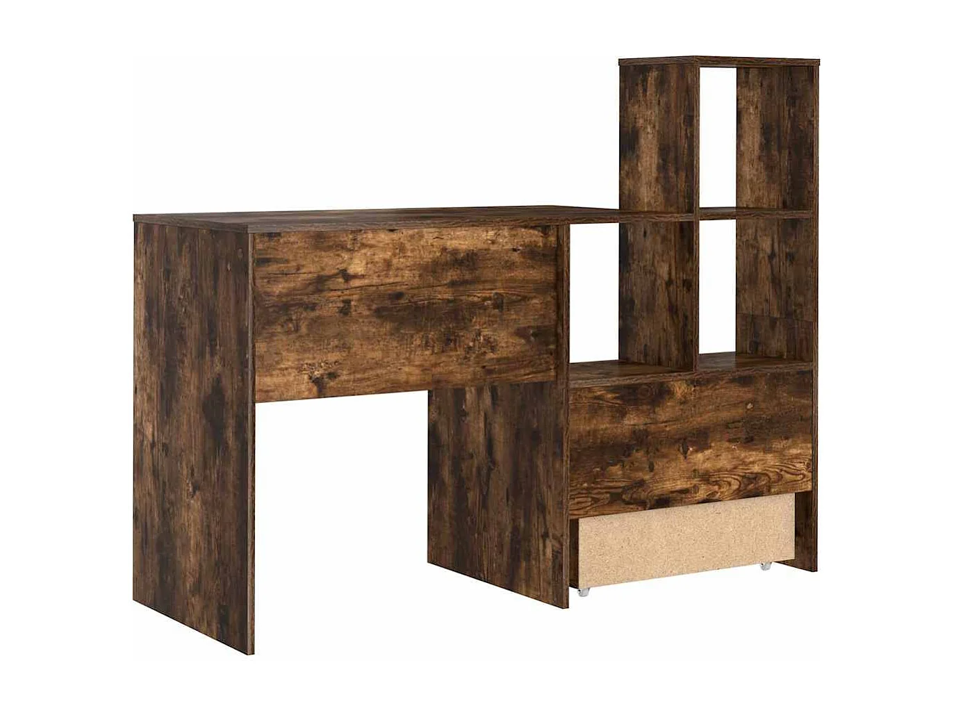 Bureau Gerookt eiken 131,5 x 50 x 106,5 cm Bewerkt hout