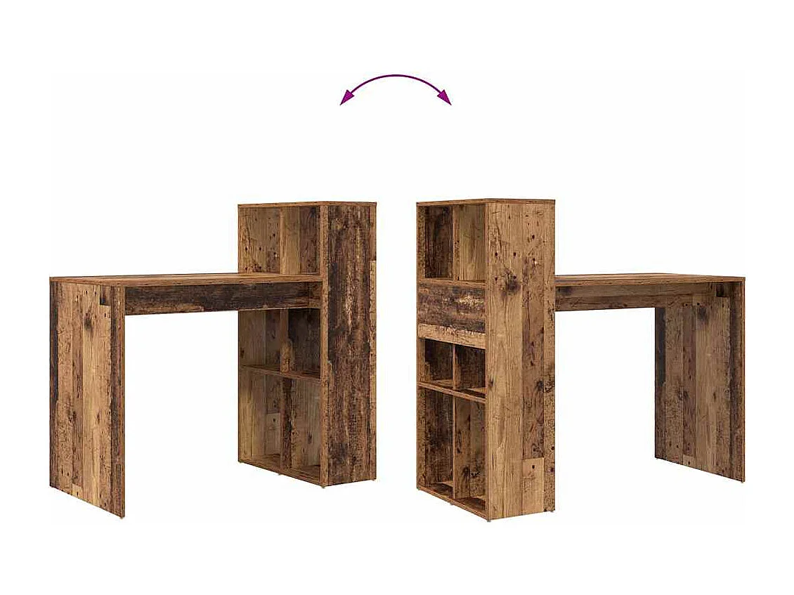 Bureau Bois ancien 108 x 55 x 103,5 cm Bois d'ingénierie