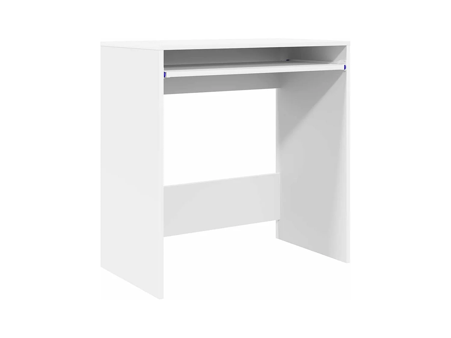 Bureau avec étagère Blanc 77,5 x 43 x 79 cm Bois d'ingénierie