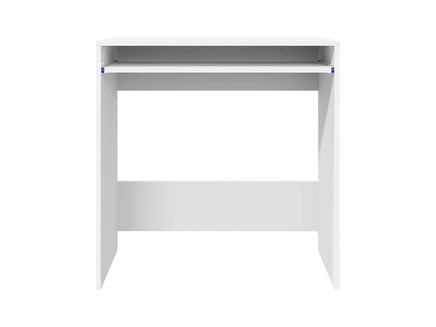 Bureau avec étagère Blanc 77,5 x 43 x 79 cm Bois d'ingénierie