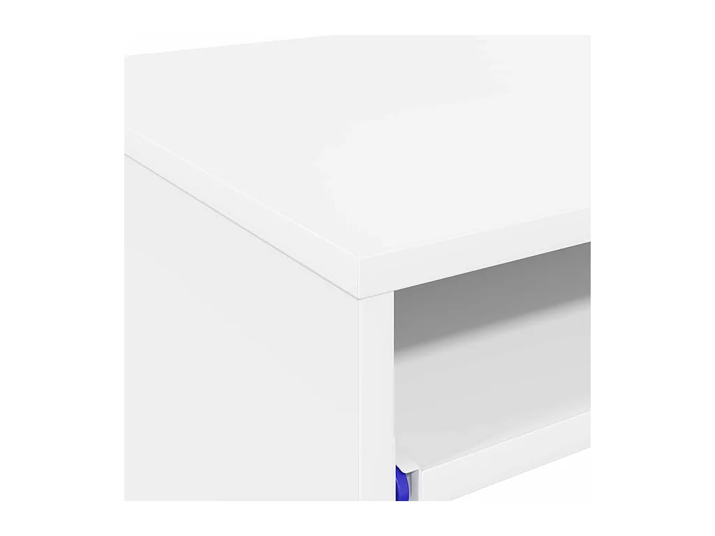 Bureau avec étagère Blanc 77,5 x 43 x 79 cm Bois d'ingénierie