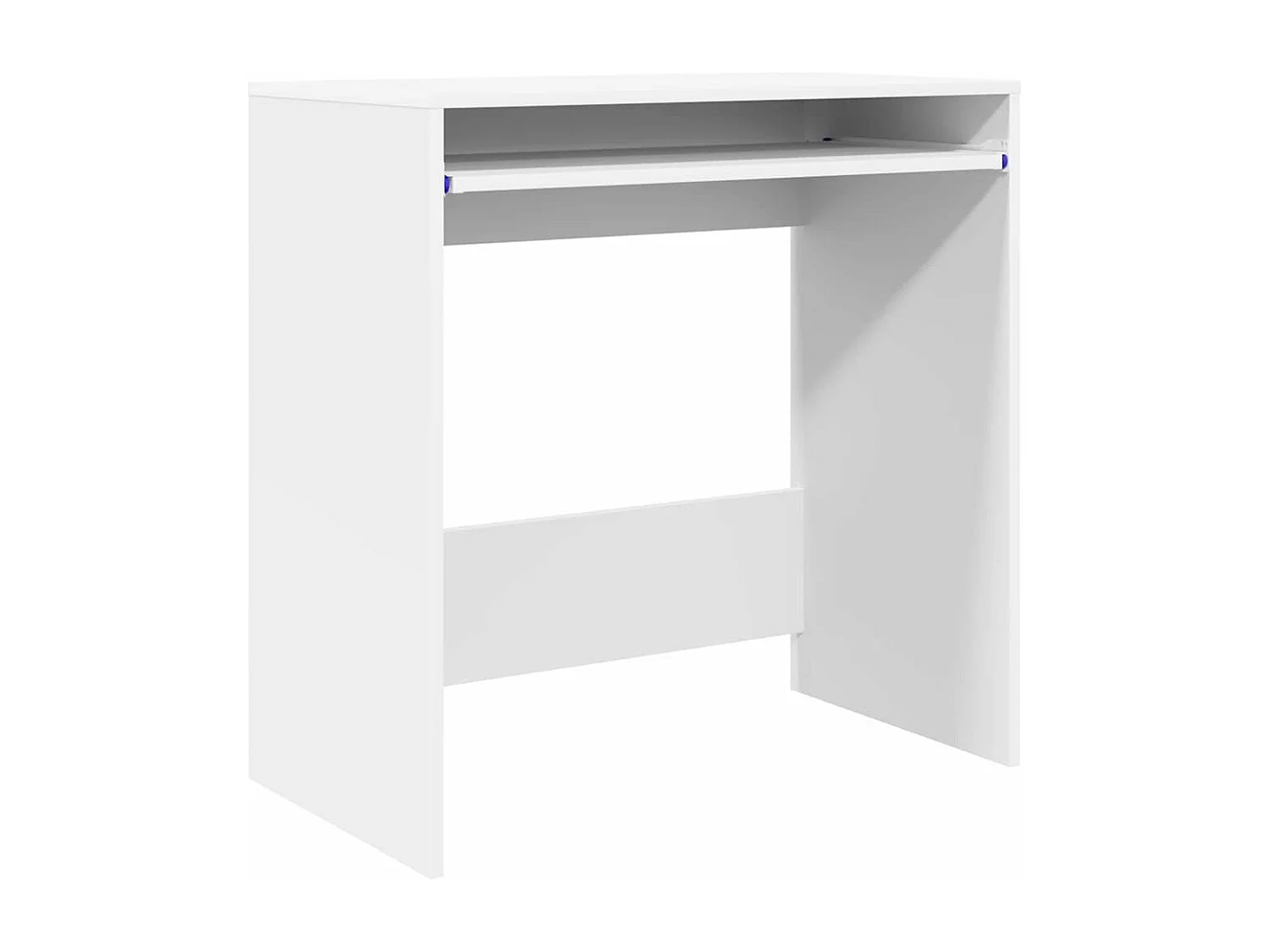 Bureau avec étagère Blanc 77,5 x 43 x 79 cm Bois d'ingénierie