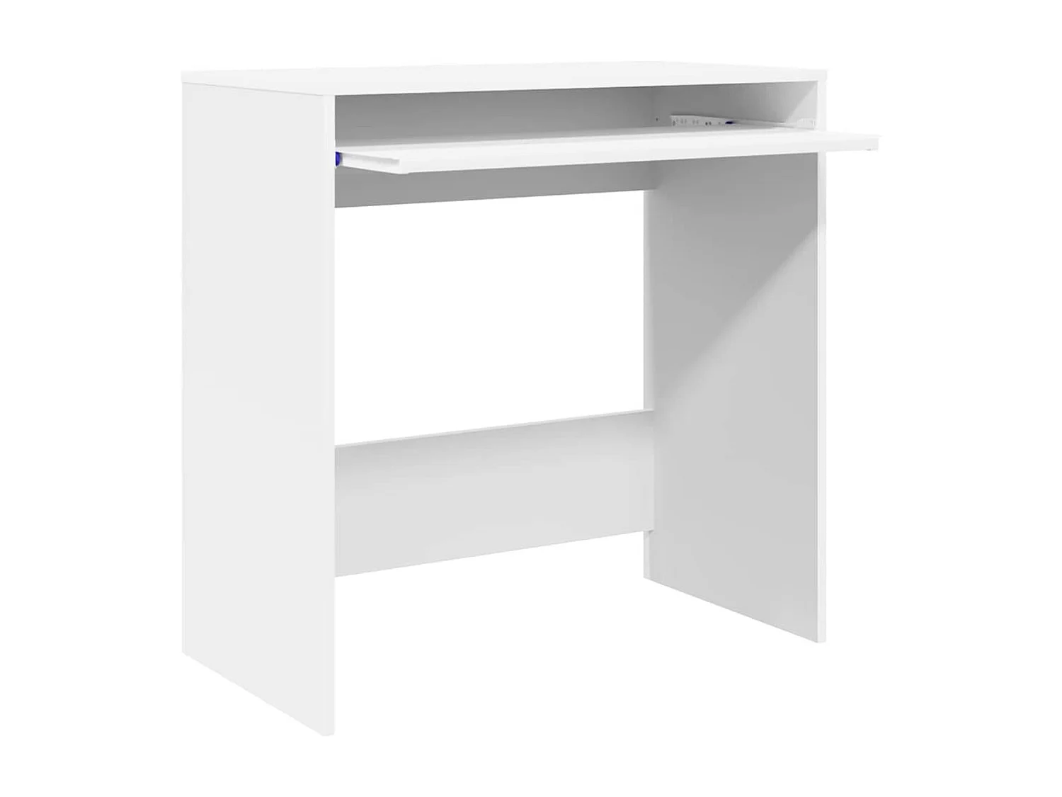 Bureau avec étagère Blanc 77,5 x 43 x 79 cm Bois d'ingénierie