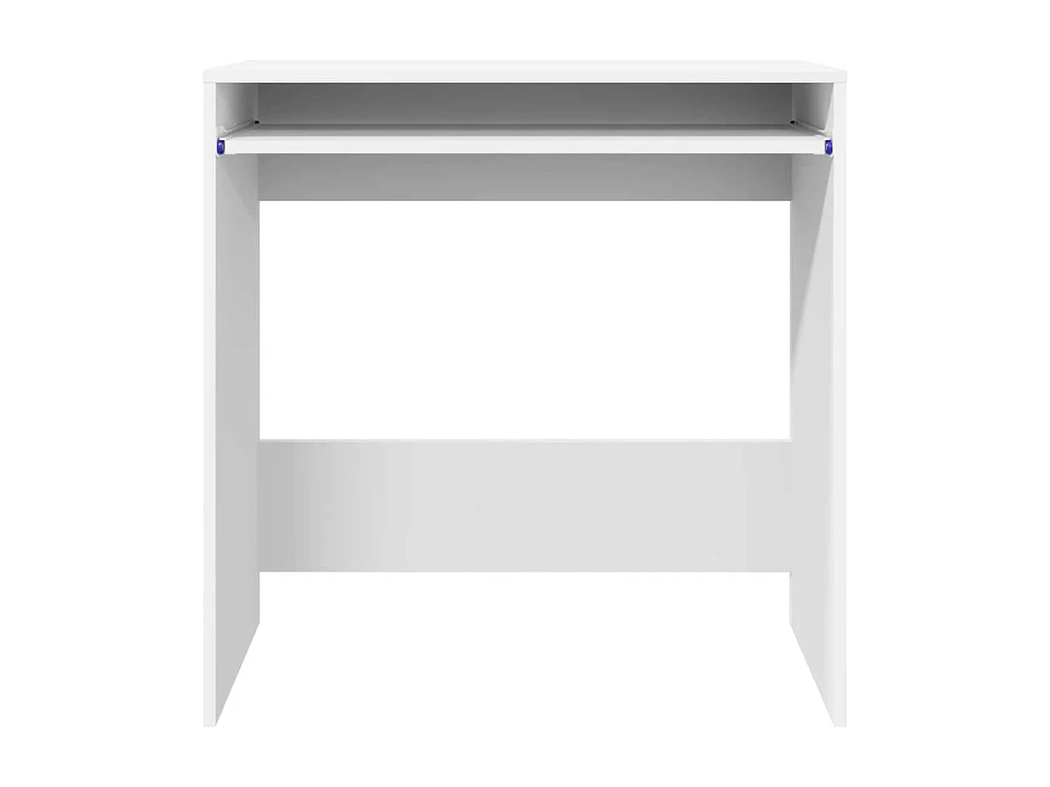 Bureau avec étagère Blanc 77,5 x 43 x 79 cm Bois d'ingénierie