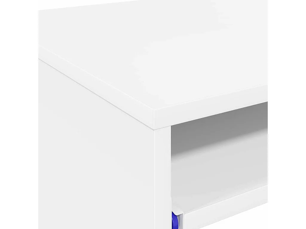 Bureau avec étagère Blanc 77,5 x 43 x 79 cm Bois d'ingénierie