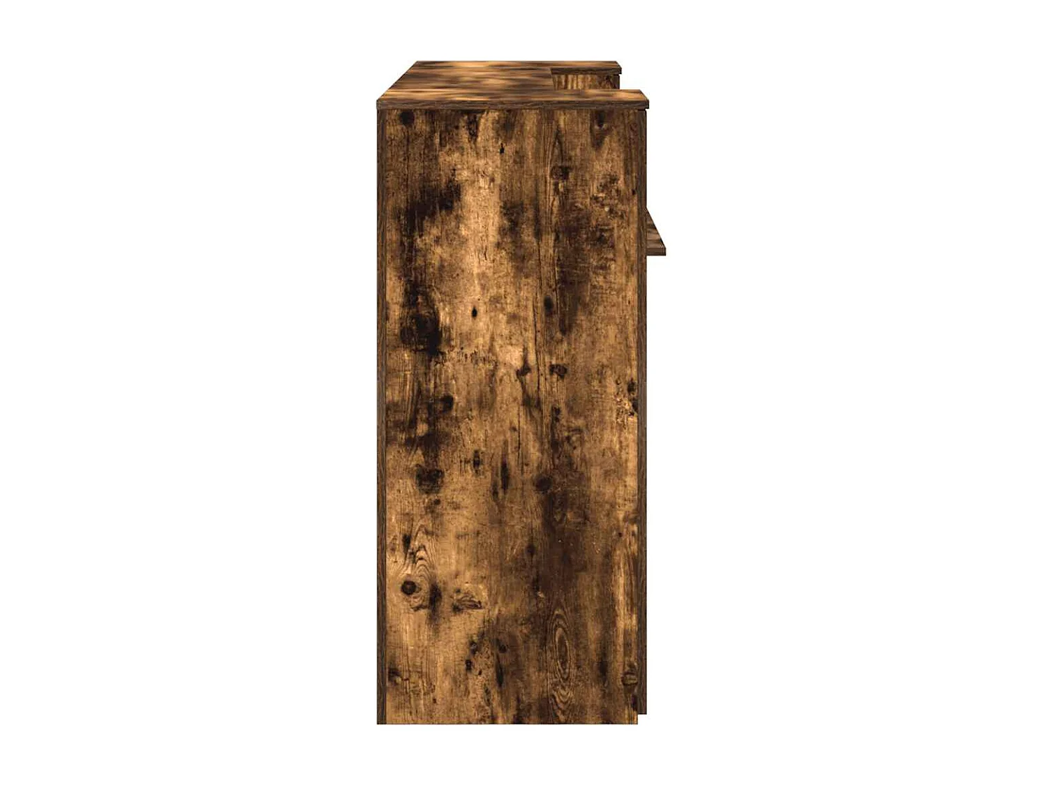 Bureau de réception chêne fumé 180x50x103,5cm bois d'ingénierie