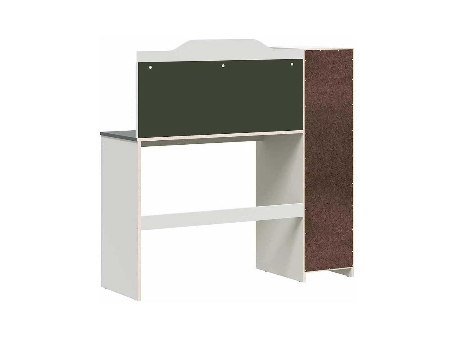 Bureau tableau noir Blanc et gris 120 x 45 x 118.5 cm