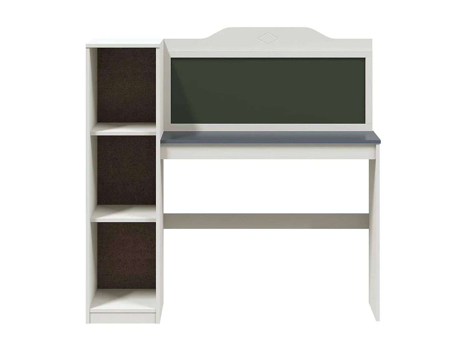 Bureau tableau noir Blanc et gris 120 x 45 x 118.5 cm