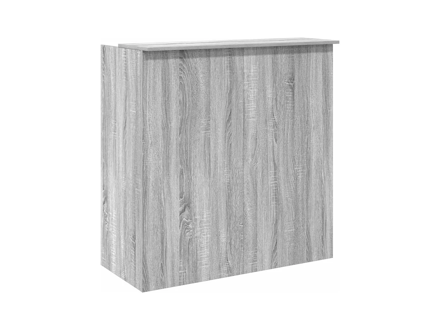 Bureau de réception sonoma gris 100x50x103,5 cm bois ingénierie