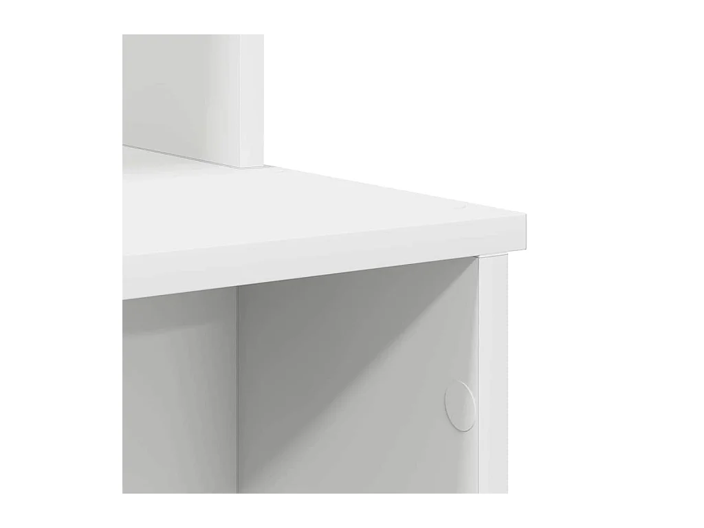 Bureau avec Rangement avec étagère Blanc 120.5 x 44 x 88.5 cm