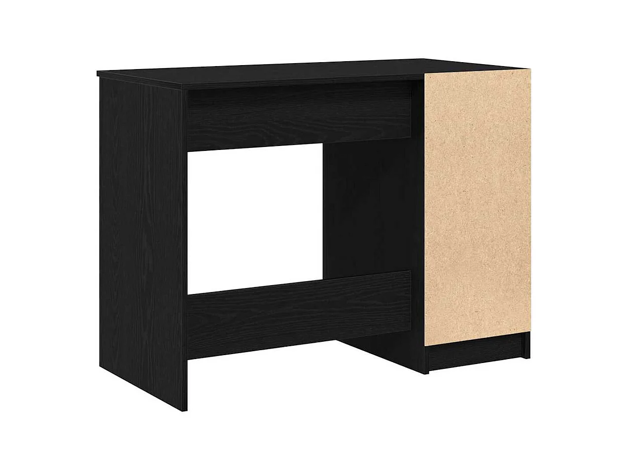 Bureau avec porte Chêne noir 100 x 50 x 75 cm Bois d'ingénierie