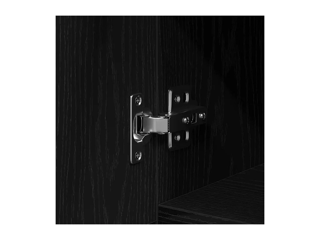 Bureau avec porte Chêne noir 100 x 50 x 75 cm Bois d'ingénierie