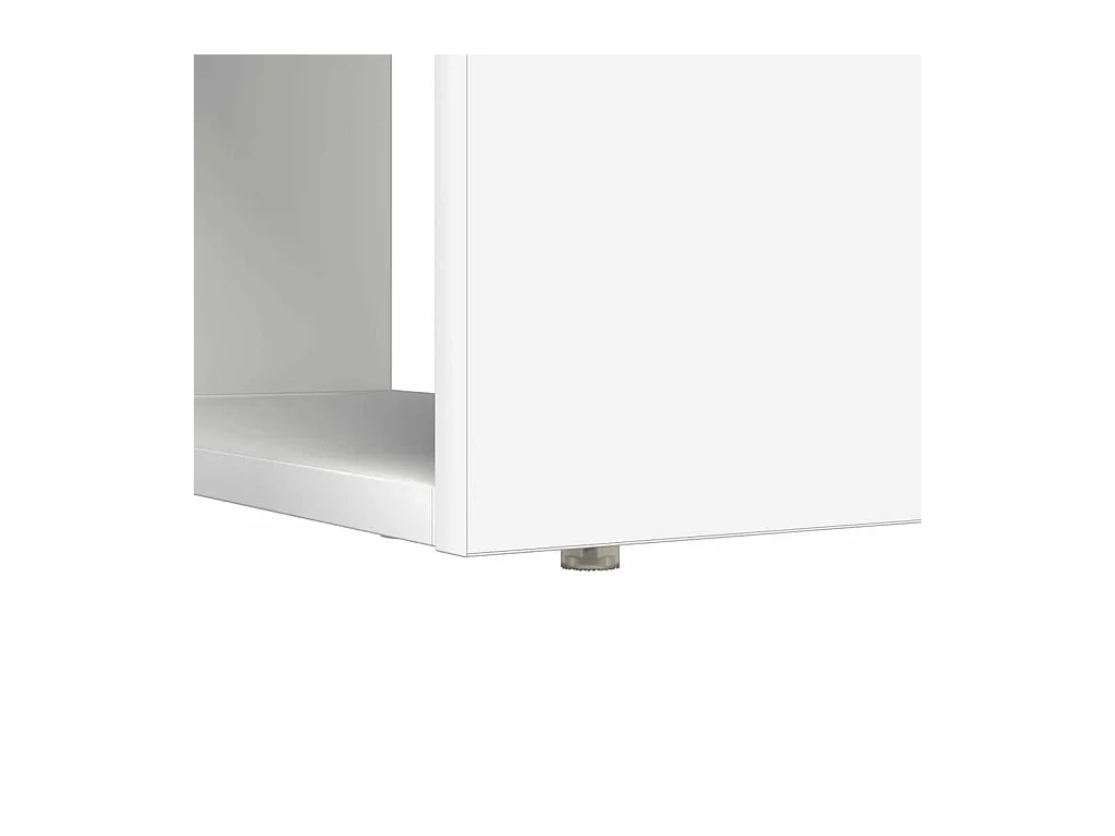 Bureau avec étagère Blanc 113 x 54 x 120 cm Bois d'ingénierie
