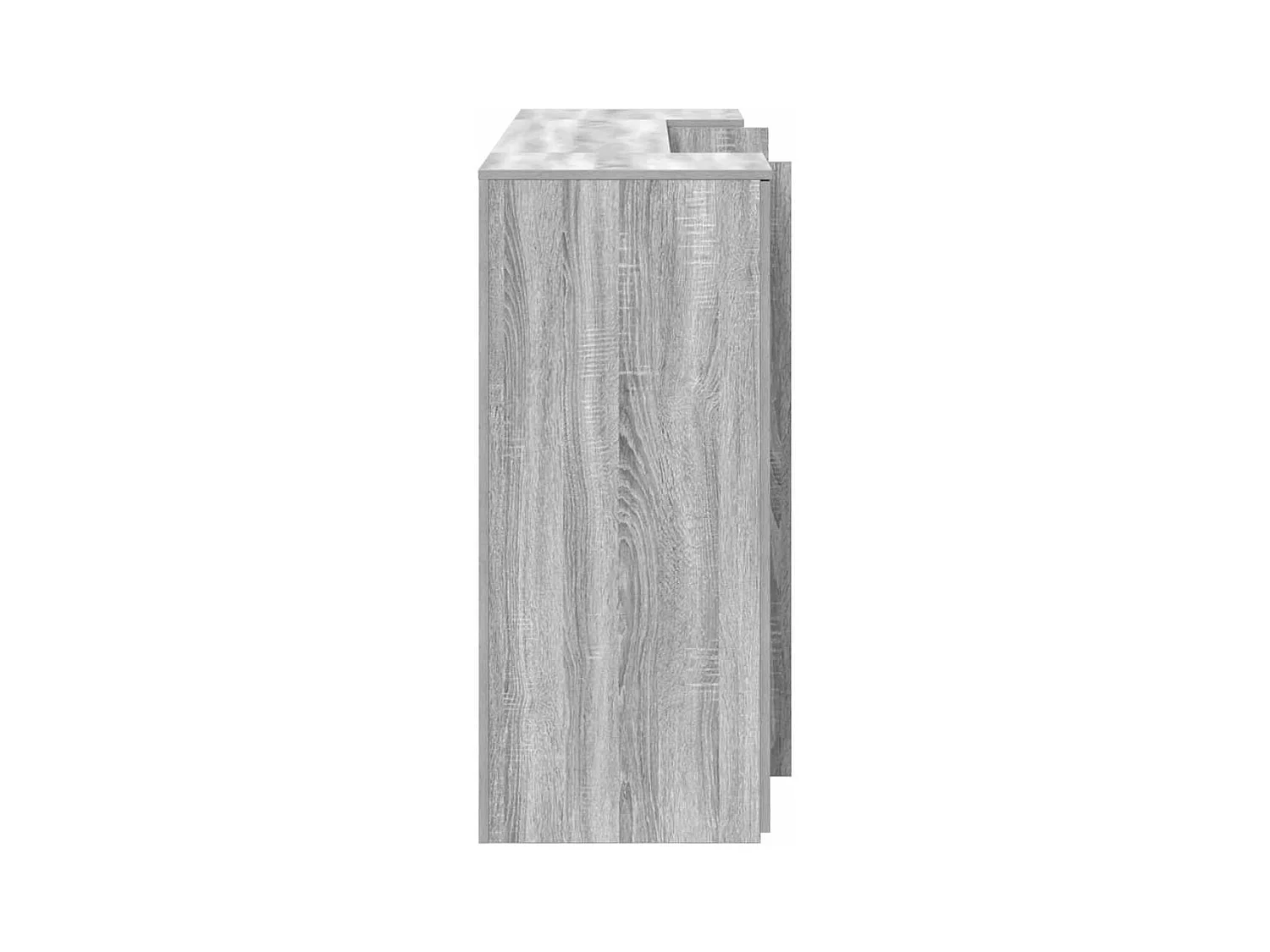 Bureau de réception sonoma gris 180x50x103,5 cm bois ingénierie