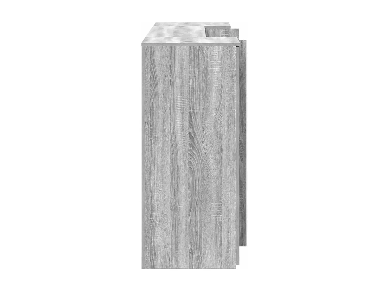 Bureau de réception sonoma gris 180x50x103,5 cm bois ingénierie