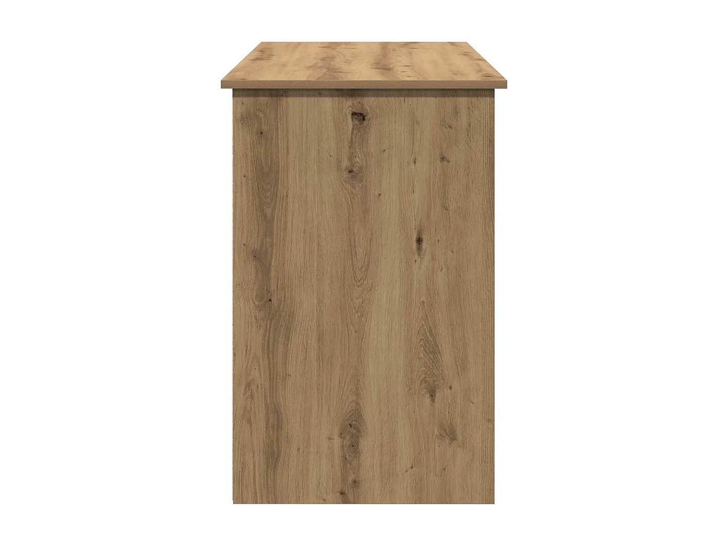 Bureau chêne artisanal 102x50x75 cm bois d'ingénierie