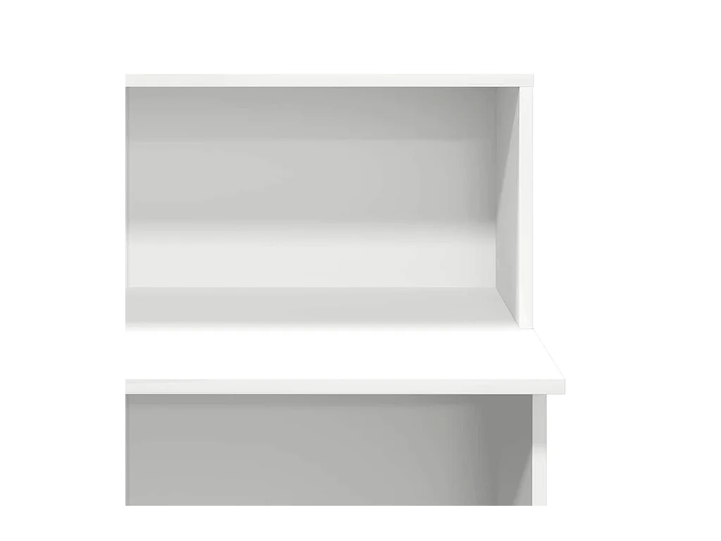 Bureau de réception blanc 100x50x103,5 cm bois d'ingénierie