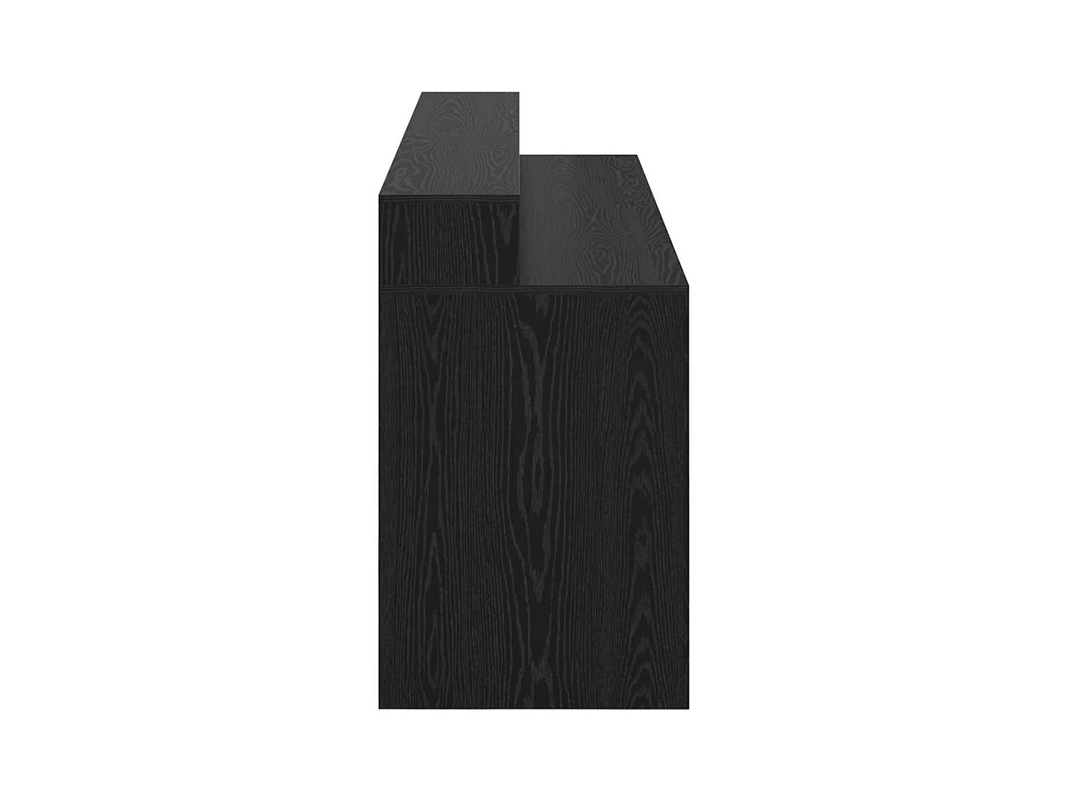 Bureau avec porte Chêne noir 200 x 55 x 91 cm Bois d'ingénierie