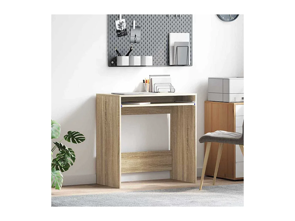 Bureau Chêne sonoma 77,5 x 43 x 79 cm Bois d'ingénierie