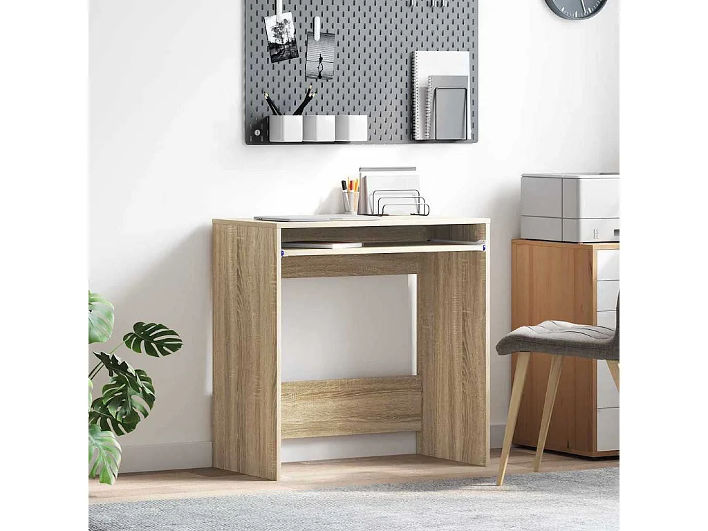 Bureau Chêne sonoma 77,5 x 43 x 79 cm Bois d'ingénierie