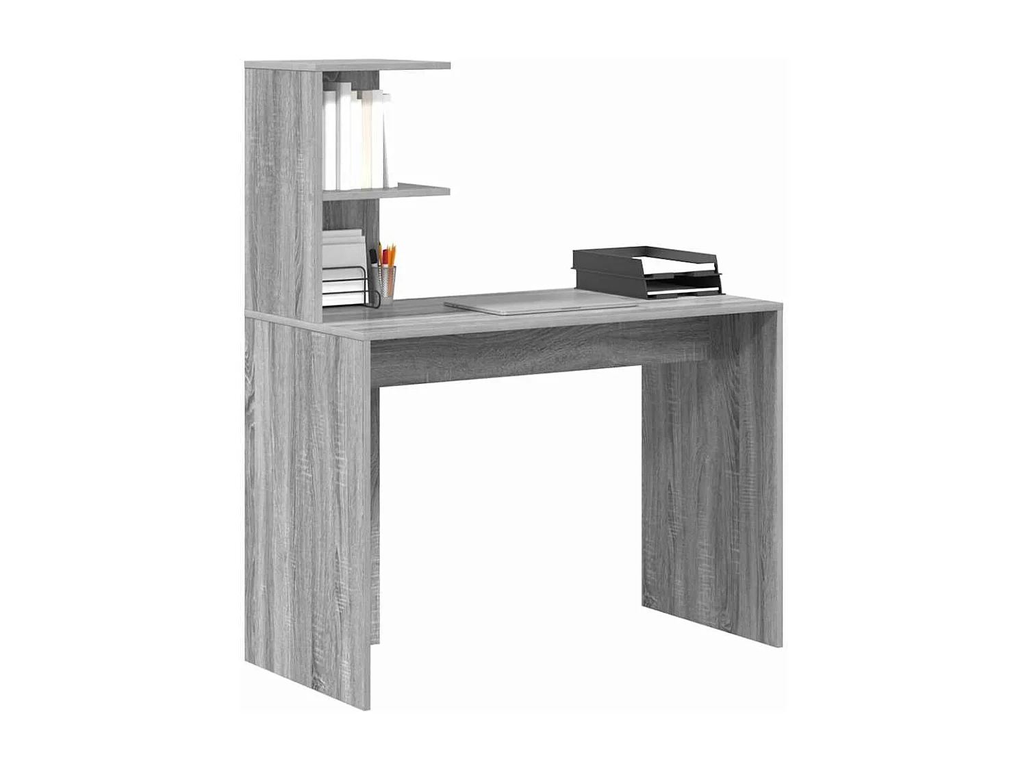 Bureau Sonoma gris 102 x 50 x 124 cm Bois d'ingénierie